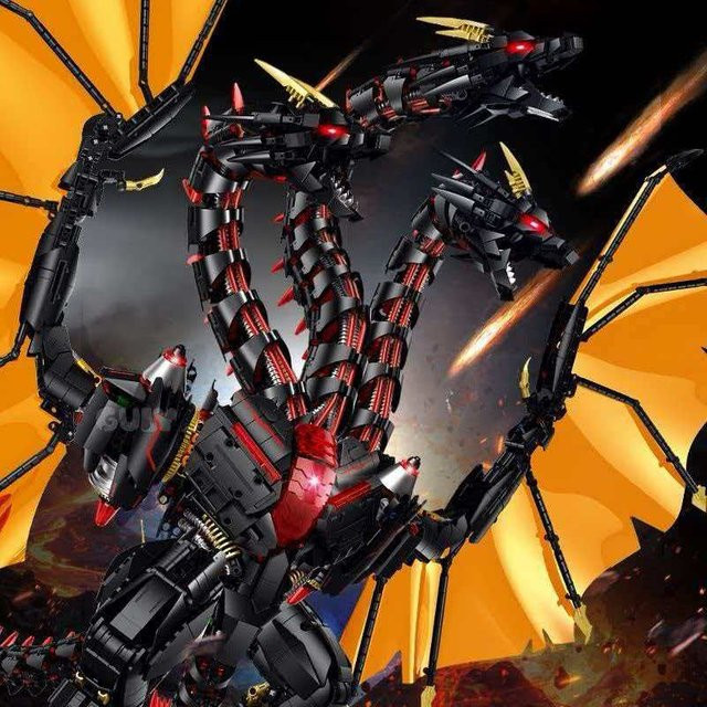 Guly Warcraft Neuer Dreiköpfiger Drache, Baukasten, 3.975 Teile - Bild 1