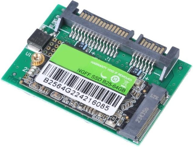 POFAN Half-Slim III Disk 64 GB SSD Interne Festplatte für Notebooks in Grün - Bild 1