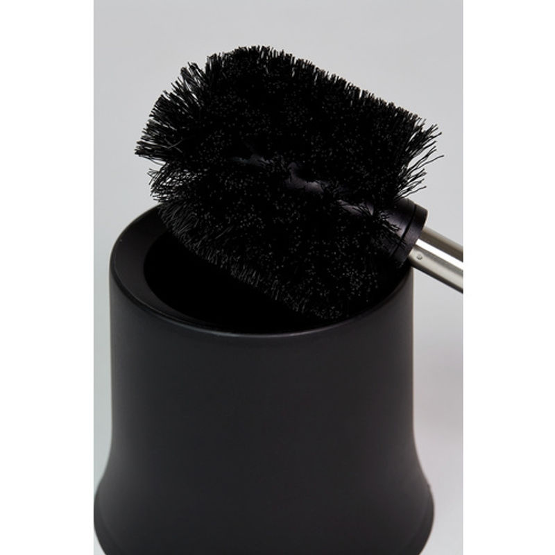 WENKO WC-Garnitur Basic 2er Set aus Kunststoff in Schwarz inklusive WC-Bürste - Bild 6