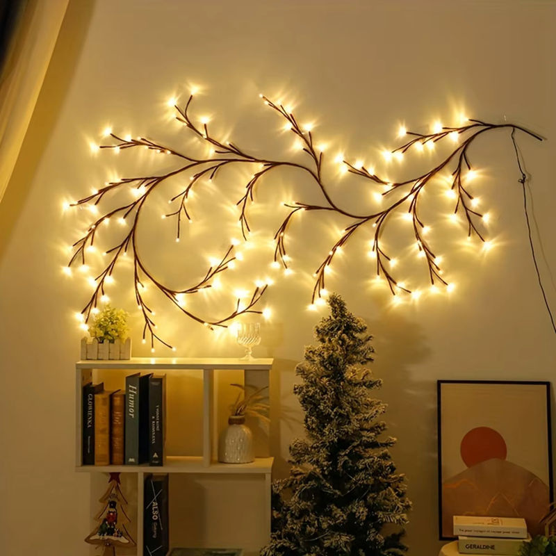 Peach Forest LED Deko-Baum mit 96 LEDs und 8 Modi, USB-betrieben für Desktop oder Wand, ideal für Party und Home Dekoration - Bild 2
