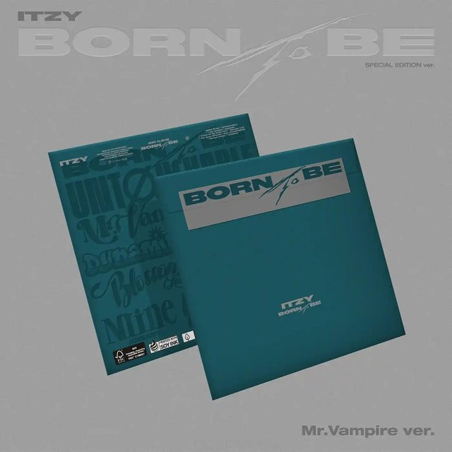 ITZY Musikalbum BORN TO BE Special Edition Mr. VAMPIRE CD in Blau - Bild 1