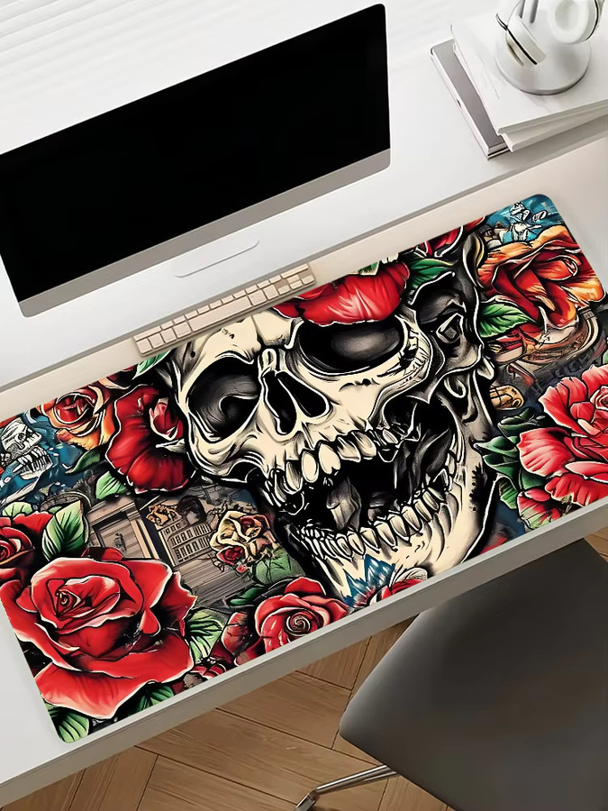 Ed Hardy Mauspad für Gamer und Computer in Multicolour, rutschfeste Schreibtischunterlage aus Gummi - Bild 7