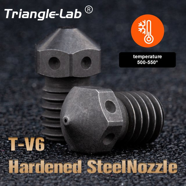 Trianglelab A2 V6-Düse aus gehärtetem Stahl für PEI PEEK Kohlefaserfilament, kompatibel mit V6 Hotend und Dragon RAPIDO Matrix Extruder - Bild 1