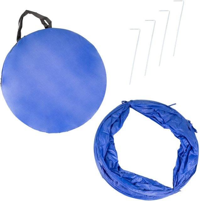Lemodo Hundetunnel für das Hundetraining in Blau, Durchmesser: 60 cm - Bild 1