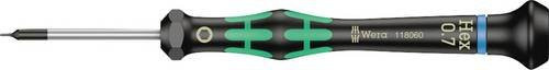 Wera 2054 Elektronik- und Feinmechanik Innen-Sechskantschraubendreher in Schwarz und Multicolour, Schlüsselweite: 0,7 mm, Klingenlänge: 40 mm - Bild 1