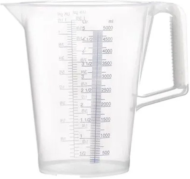 Pressol Messbecher Blau mit bedruckter Skala 5 l aus Kunststoff - Bild 1