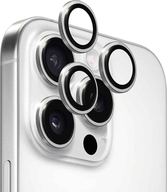 Anank AR Rückkamera-Schutzfolie aus gehärtetem Glas für Apple iPhone 16 Pro Max und iPhone 16 Pro, silberfarben - Bild 1