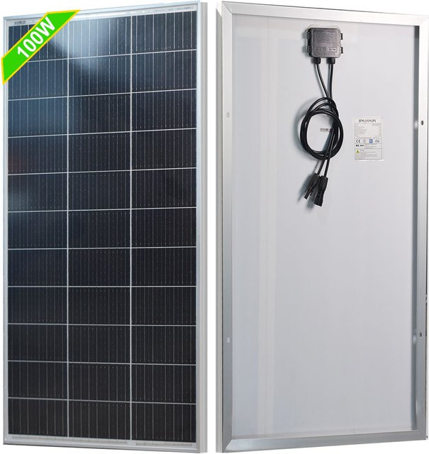 JINGYANGPV Monokristallines Solarpanel aus Glas für 12V/24V Batterie Ladegeräte in Schwarz oder Weiß - Bild 1