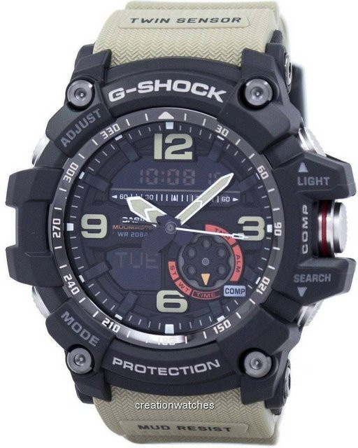 Casio G-Shock Mudmaster Armbanduhr, Analog-Digital, Schwarz, Herren - Bild 1