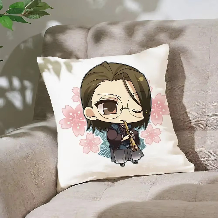 52TOYS Anime Hakuoki Kissenbezug aus Polyester mit Reißverschluss, B/T/H: 40 x 40 x 40 cm - Bild 3
