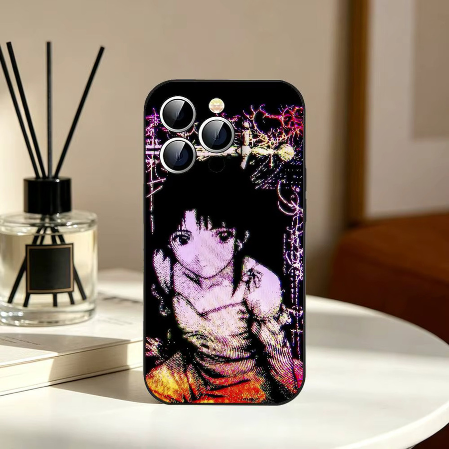 Schwarze stoßfeste Handyhülle Serial Experiments Lain für Apple iPhone 11 bis iPhone 17 Pro Max Plus Mini - Bild 6