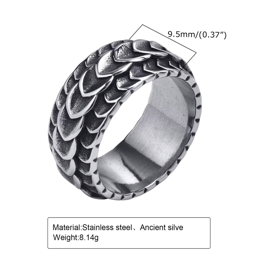 prjewel Ring Edelstahl, Silber, Herren - Bild 2