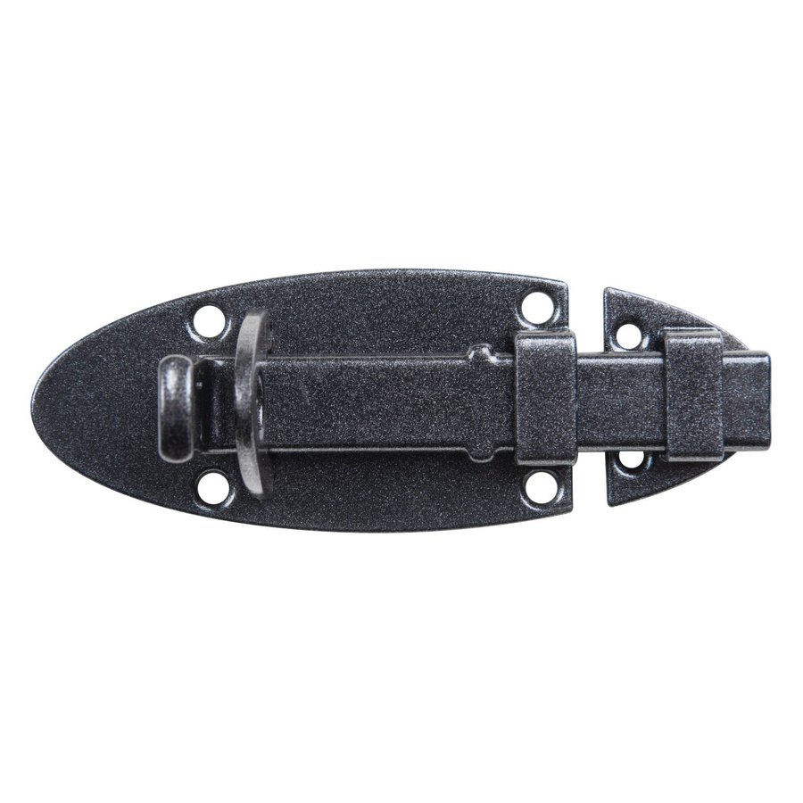 GAH Alberts Schlossriegel aus Stahl in Schwarz, B/T/H: 9,0 x 4,4 x 4,1 cm - Bild 2
