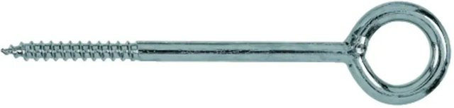 Fischer Ösenschraube GS aus verzinktem Stahl in Silber, Durchmesser: 8 mm, Länge: 80 mm - Bild 1