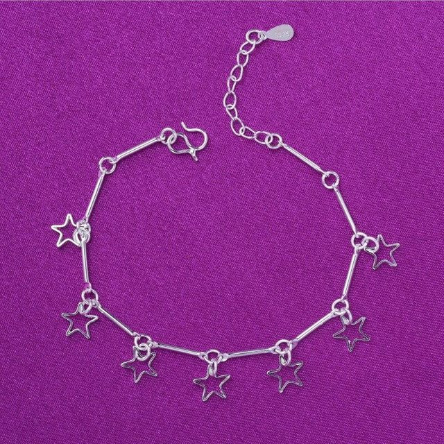 Charm Stern, 925 Silber, Damen, purple - Bild 1