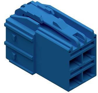 Molex Buchsengehäuse-Kabel Blau mit 4 Polen und 4,50 mm Rastermaß - Bild 1