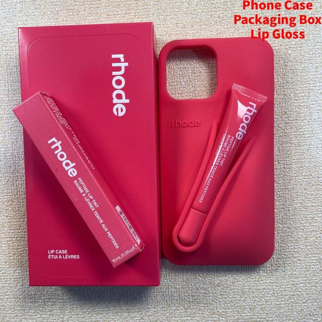 DewBloom Silikon Handyhülle für iPhone 13, iPhone 13 Pro und iPhone 13 Pro Max mit stoßfestem Ständer in Rot - Bild 1