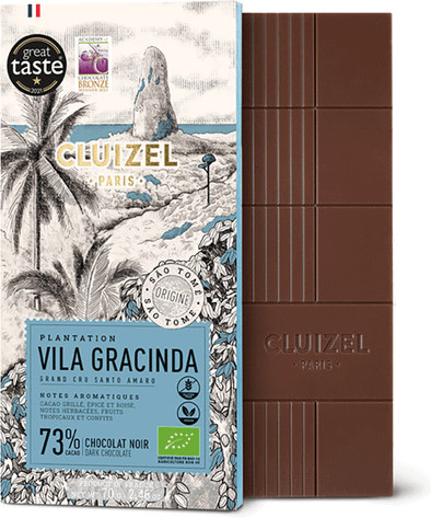 Plantation Vila Gracinda Dunkle Schokolade 73 % Bio Schokoladentafel - Bild 1
