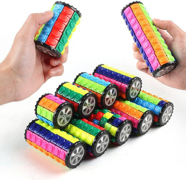soulbao 3D Rotierender Zauberwürfel Puzzle, Bunt / Mehrfarbig - Bild 1
