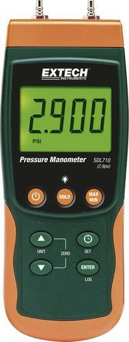 Extech SDL710 Druck-Messgerät in Orange mit Messbereich -200 bis +200 mbar - Bild 1
