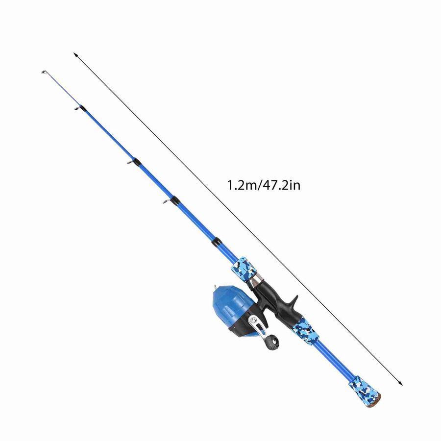 KaiSai Kinder Angelrute Teleskop Angelrute und Rolle Combo Kit rosa 1.2m - Bild 1