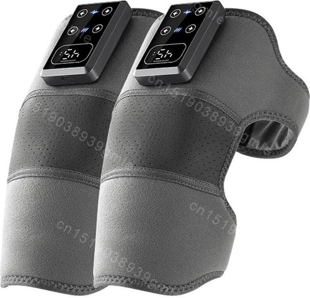 Binchi Health Technology Intelligentes Knie-Massagegerät mit Heizfunktion und Kompressionsmassage in Grau - Bild 1