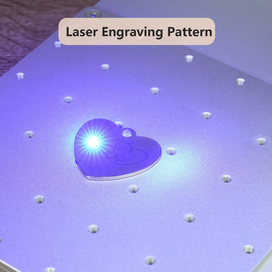 Raymoto Herzförmige Edelstahl-Rohlinge in Silber für Lasergravur und DIY-Projekte - Bild 3