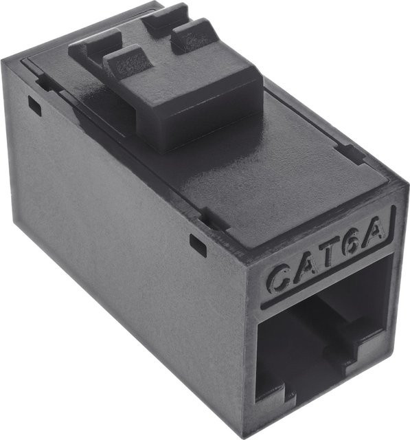 InLine 8er Pack Keystone RJ45 Buchse/Buchse Cat.6A ungeschirmt, schwarz (76217S) - Bild 1