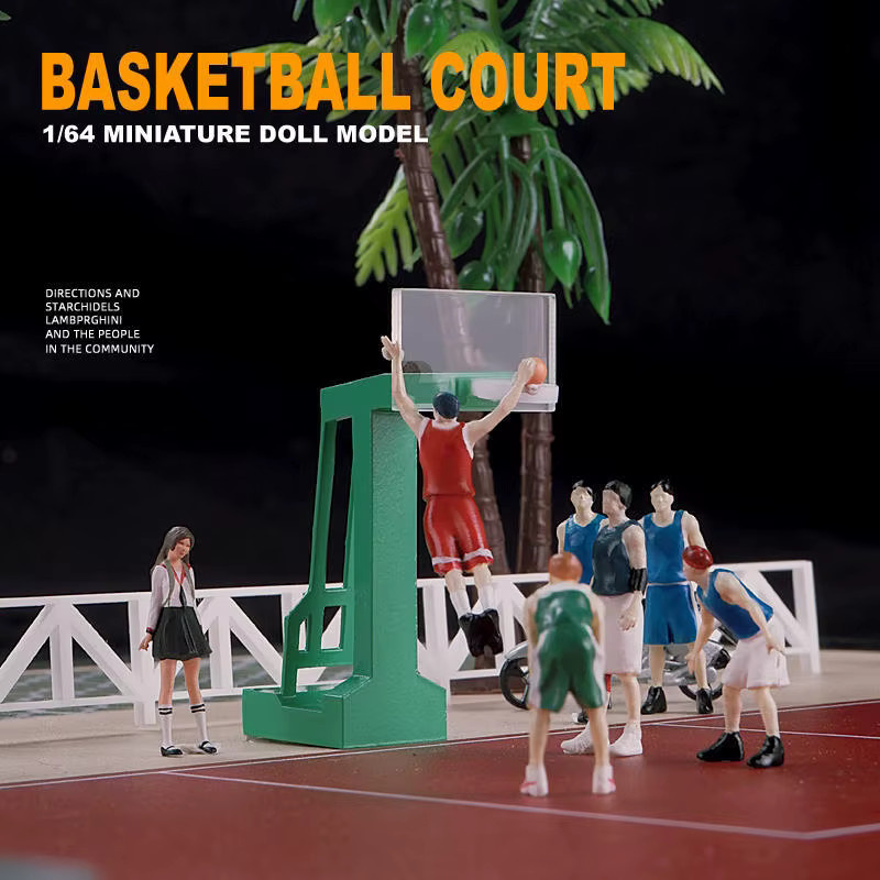 Kicarmod Basketball Spieler Diecast Modell Figur Maßstab 1:64 - Bild 2