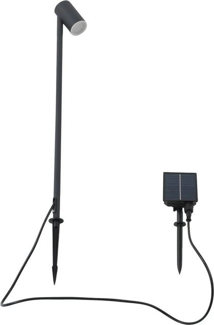 Lindby Myric LED Solar-Pollerleuchte Modern in Schwarz aus Aluminium und Acryl - Bild 1