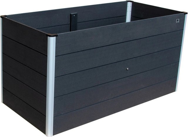 T&J WPC-Hochbeet Erna aus WPC und Aluminium in Anthrazit, B/T/H: 150 x 70 x 75 cm - Bild 1