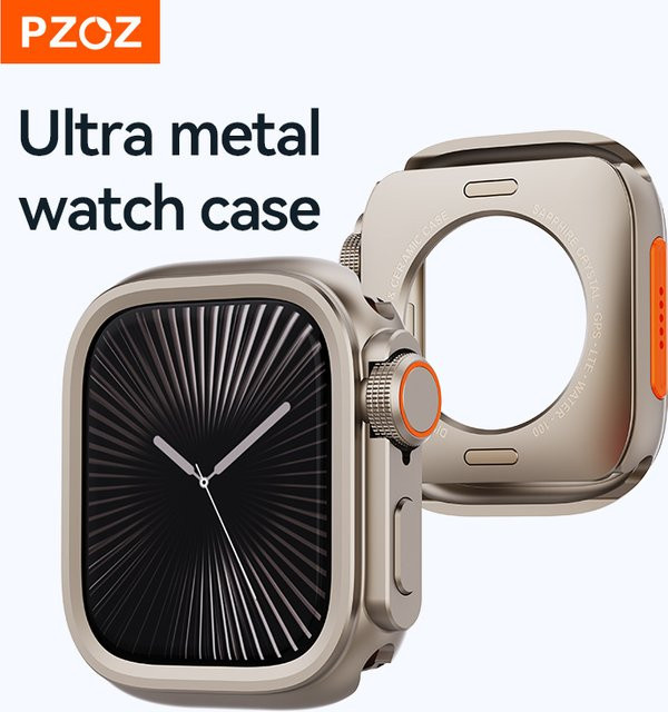 PZOZ Uhrengehäuse, Edelstahl, Silber, Unisex - Bild 1