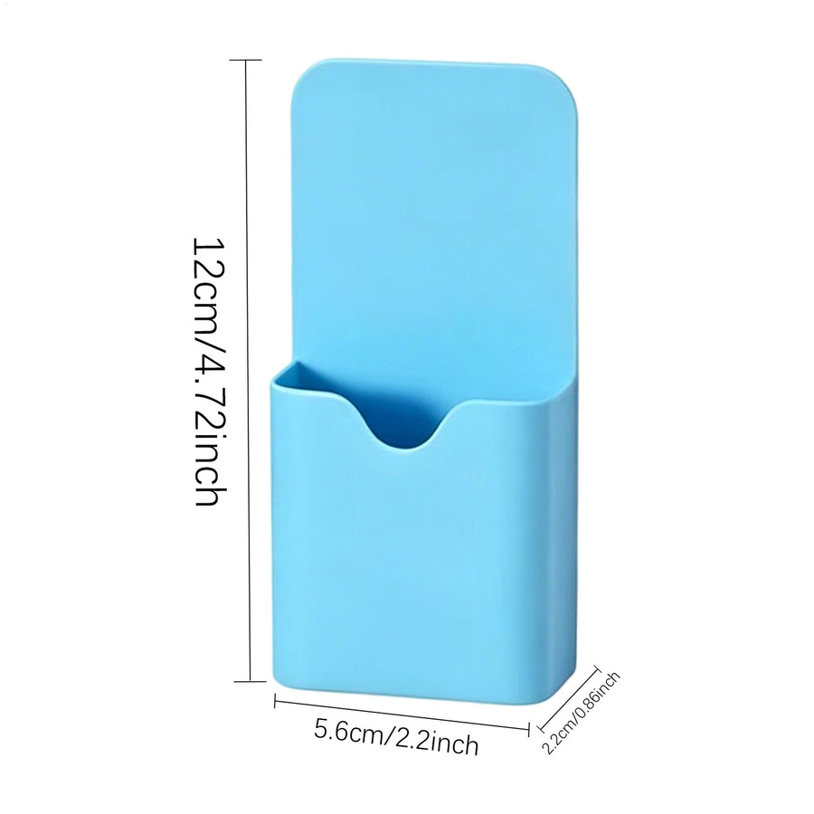 Magnetischer Stifthalter in Blau aus Kunststoff für Kühlschrank und Schreibtisch - Bild 4
