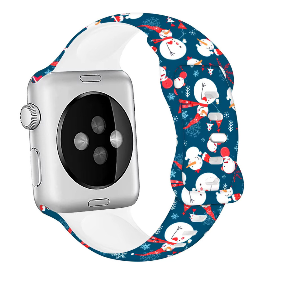 Uhrenarmband Silikon, Weihnachten, Bunt, Unisex - Bild 3