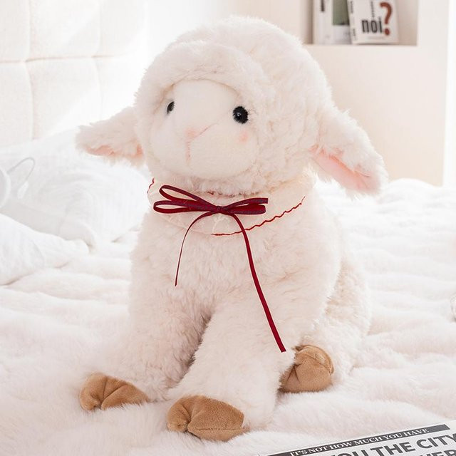 Yiran Health & Beauty Lamm Schaf Puppe Plüschtier, 24cm, ab 14 Jahre - Bild 1