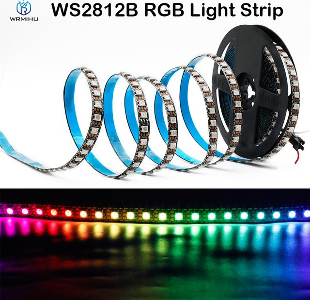 WRMIHU RGB LED Band individuell adressierbar, SMD5050 Pixel Streifen, Multicolor, schneidbar - Bild 1