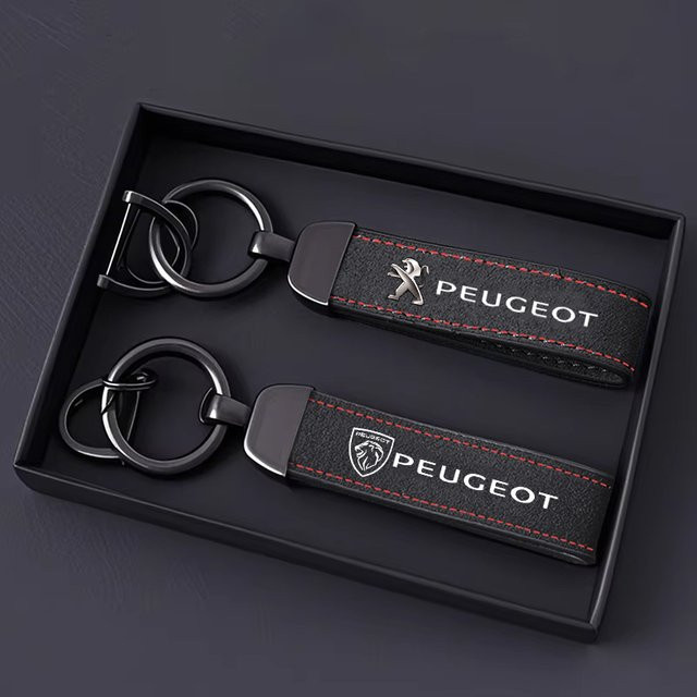 Peugeot Schlüsselanhänger, Leder, Legierung, Unisex - Bild 1