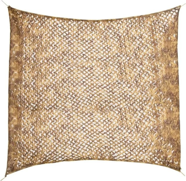 vidaXL Tarnnetz mit Aufbewahrungstasche aus Polyester in Sandfarbe, B/H: 316 x 296 cm - Bild 1