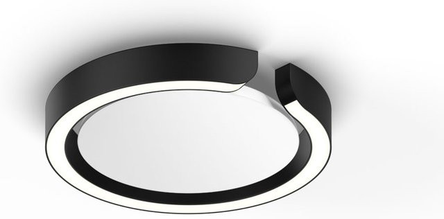 Occhio Mito Soffitto 20 UP LED-Deckenleuchte in Schwarz Matt mit weißem Cover, Narrow-Lichtkegel 50 Grad, Occhio air Modul und x-tra warm LED (2200K - 3500K) - Bild 1