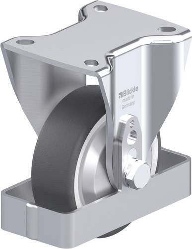 Blickle Stahlblech-Bockrolle BH-POTH 100G-1-FA-FS in Silber, Rad-Durchmesser: 100 mm, Tragfähigkeit: 300 kg - Bild 1