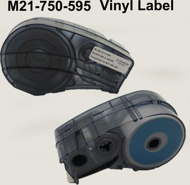 Brady selbstklebendes Vinyl-Etikettenband für BMP21 PLUS Drucker, Mehrfarbig, Breite: 1,91 cm, Länge: 6,4 m - Bild 1