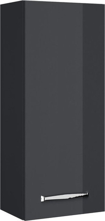 Pelipal Bad-Hängeschrank Trentino in Anthrazit Hochglanz mit Soft-Close-Türen und Regalböden, Breite: 30 cm, Höhe: 70 cm