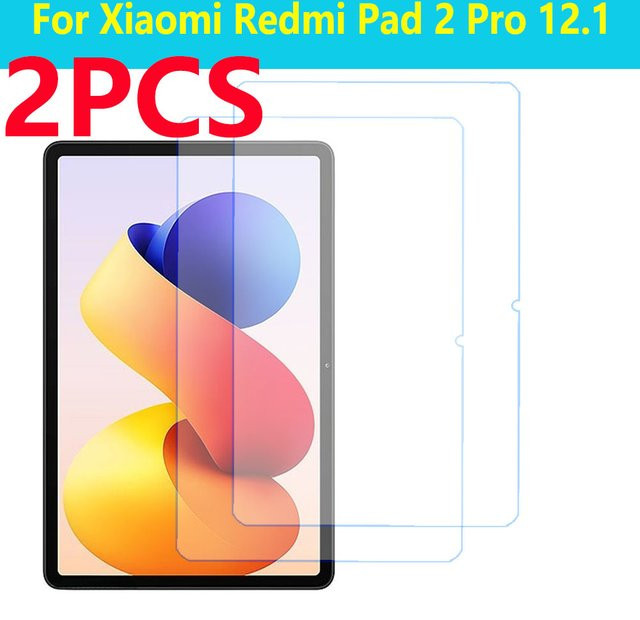 2 Stück Displayschutzfolie aus gehärtetem Glas für Xiaomi Redmi Pad Pro 12,1 Zoll, transparent - Bild 1