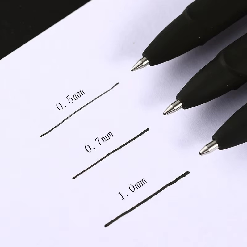 Baoke Signaturset Tintenroller aus schwarzem Carbon mit 0,5 mm, 0,7 mm oder 1,0 mm Stiftspitze für Business und Büro - Bild 3