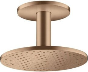 Hansgrohe Axor Kopfbrause 250 2jet mit Deckenanschluss in Brushed Red Gold - Bild 1