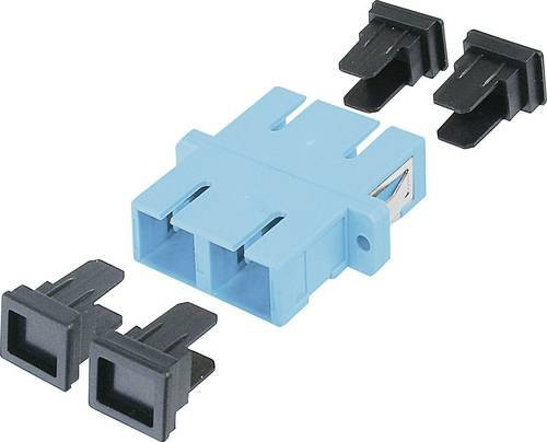 Digitus DN-96005-2 LWL-Kupplung Duplex SC auf SC Multimode OM3 in Blau und Schwarz - Bild 1