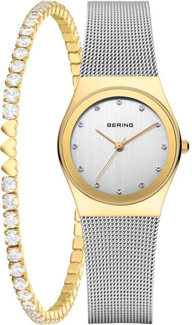 Bering Damenuhr Classic Set, Quarz, Edelstahl, 27 mm, Silber - Bild 1