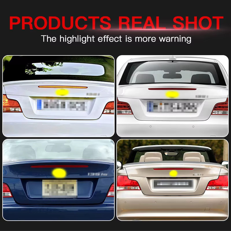 SAARMAT LED Bremslicht für BMW 1er Serie 128i 135i M E82 E88 (2007-2013), Hochmontierte hintere Bremsleuchte Rücklicht, Rot - Bild 3