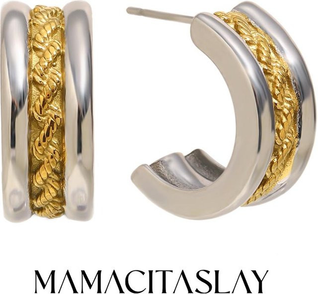 MamacitaSlay Ohrringe, 316L Edelstahl, 18 Karat vergoldet, Damen - Bild 1