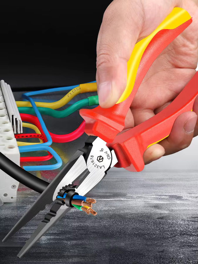 LAOA VDE Isolierte Drahtschneider und Zangen-Set für Elektriker zur Hochspannungswiderstand-Arbeit - Bild 5